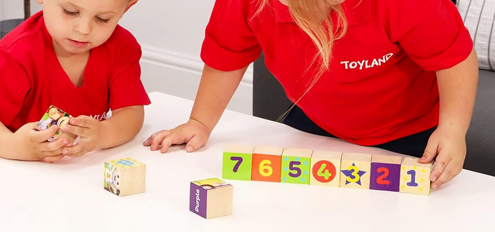 CoComelon 4 Puzzle Wooden Cube Blocks