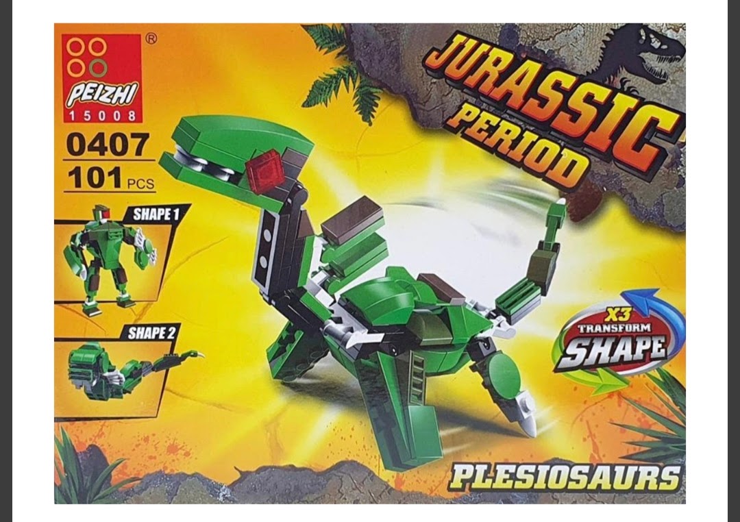 Jurassic Period Plesiosaurs 101pc Building Bricks