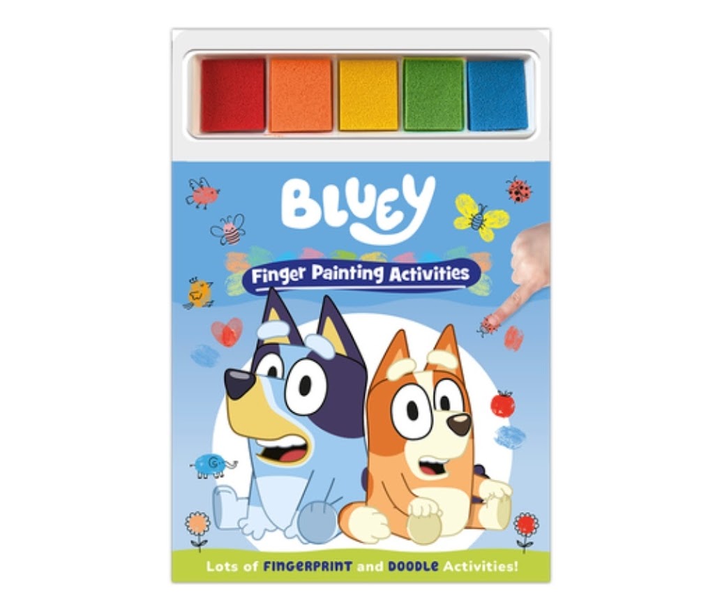 Bluey Finger Painting Activity