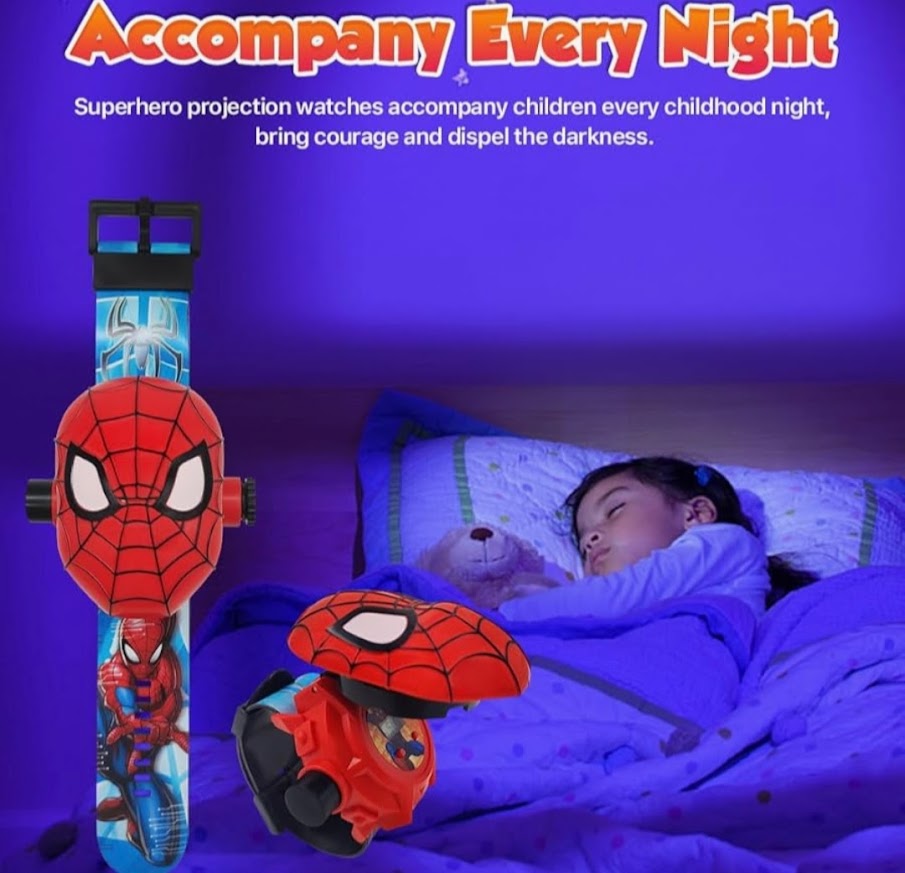 Spiderman Kids Projection Watch