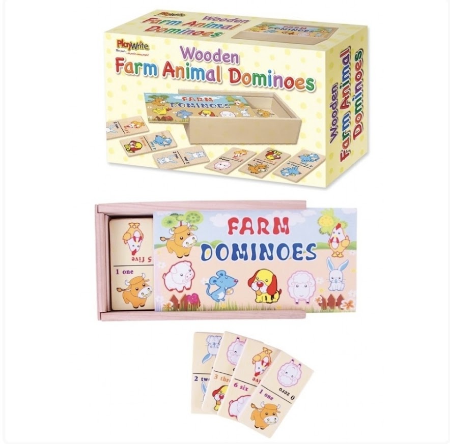 Wooden Farm Animal Dominoes