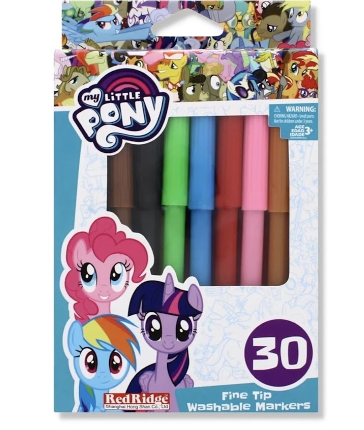 My Little Pony 30 Fine Tip Washable Markers