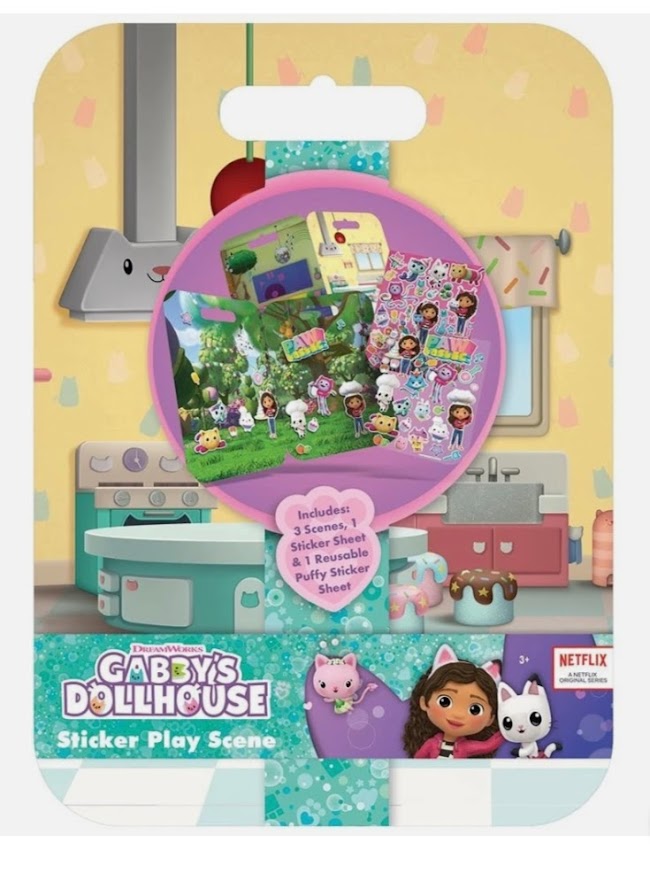 Gabby's Dollhouse Sticker Play Scene