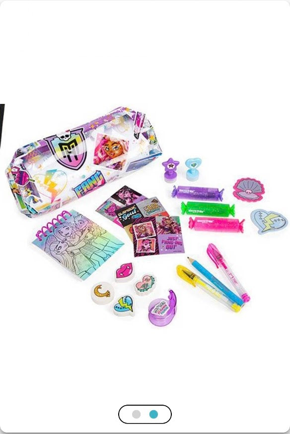 Monster High Miniatures Locker Stationery Set