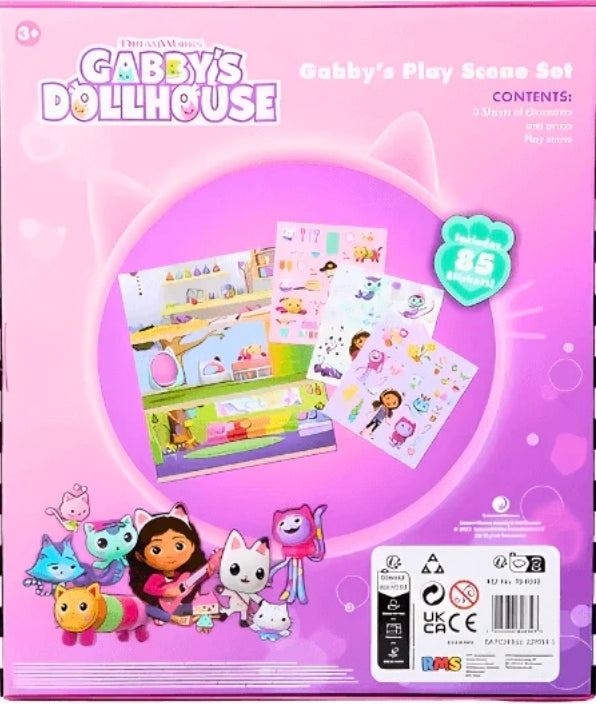 Gabby's Dollhouse 85 Sticker Play Scene