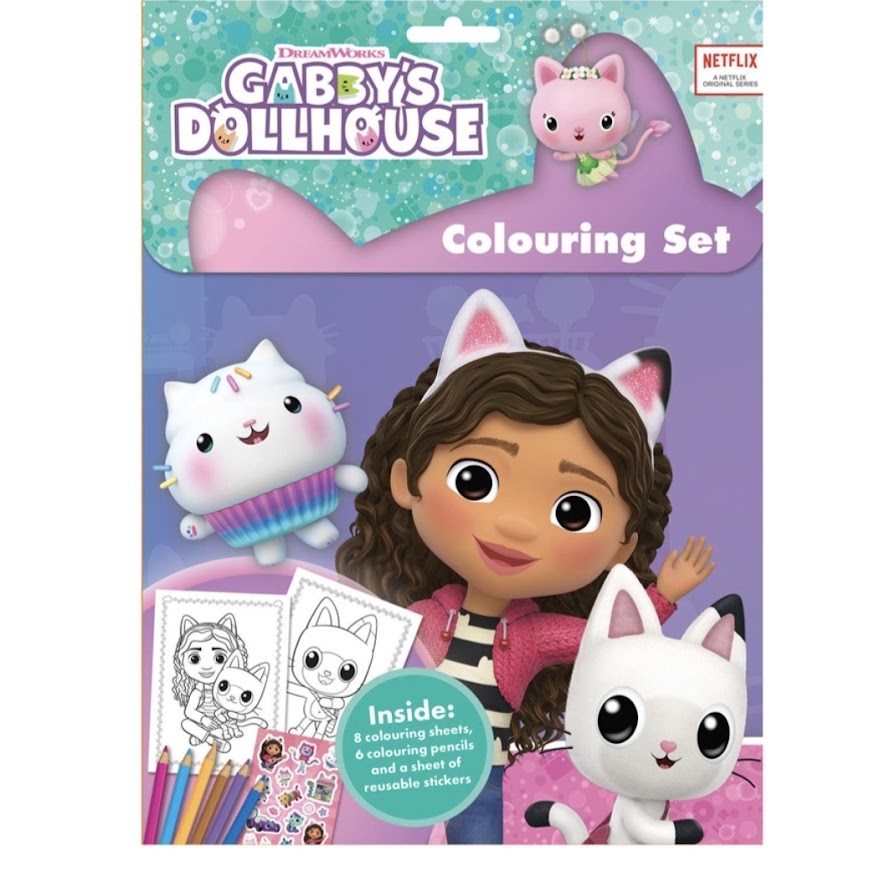 Gabby's Dollhouse Colouring Set
