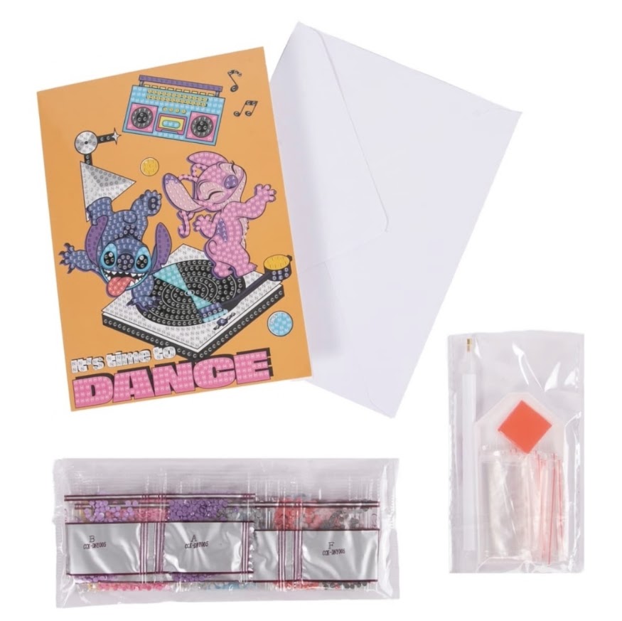 Disney | Stitch Crystal Art Card Kit | Time To Dance