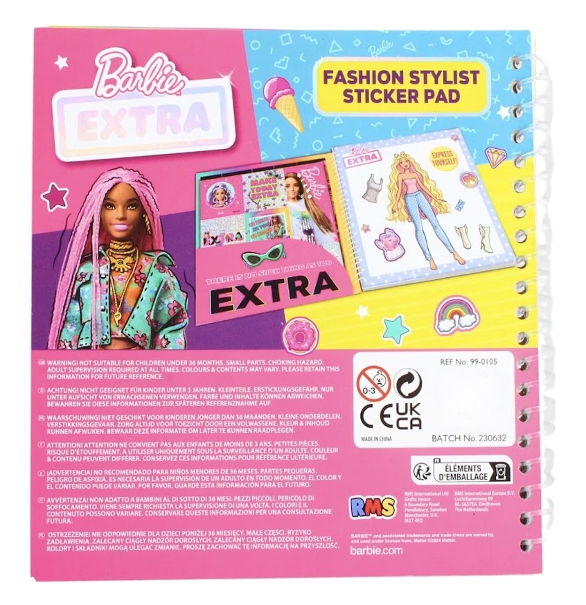 Mattel | Barbie Extra Fashion Stylist Sticker Pad