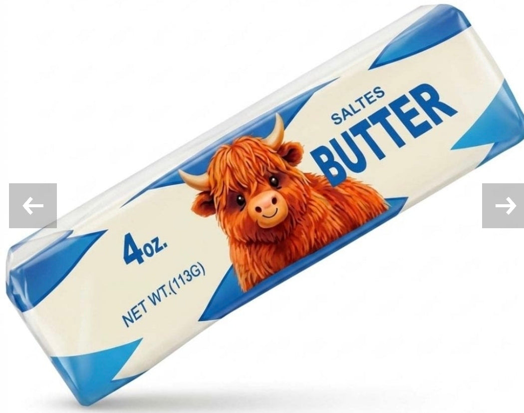 Highland Cow 4oz Butter