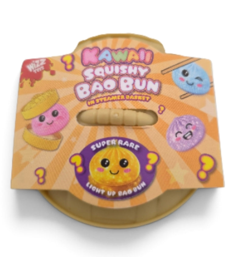 Mini Kawaii Squishy Bao Bun In Steamer Basket
