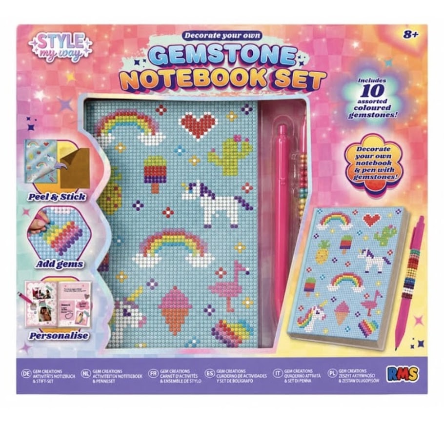 Decorate Your Own | Gemstone Notebook Set