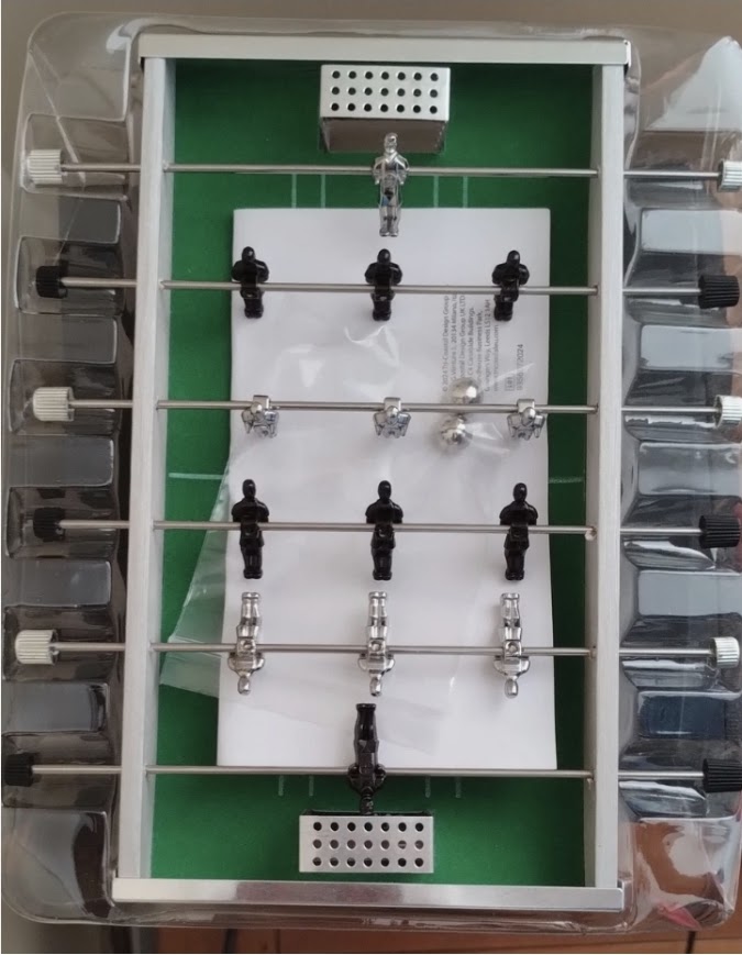 Desktop Football Table | Mini Foosball Game | 2-Player Table Top Game | Ages 6+