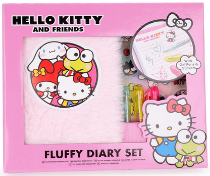 Hello Kitty Fluffy Diary Set