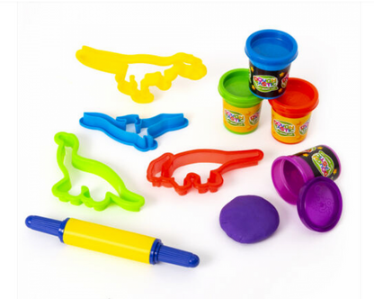 Glow In The Dark Dinosaur Dough Play Set