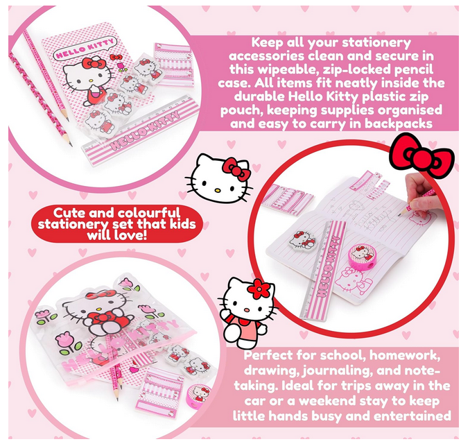 Hello Kitty Pencil Case Set