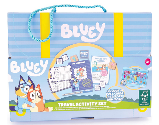 Bluey 20 Piece Pretend Travel Activity Set