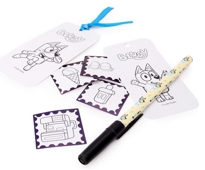 Bluey 20 Piece Pretend Travel Activity Set