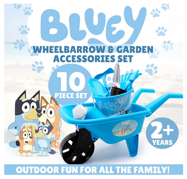 Bluey 10 Piece Garden Set
