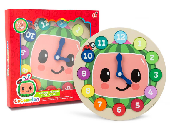 CoComelon Wooden Learning Clock Puzzle