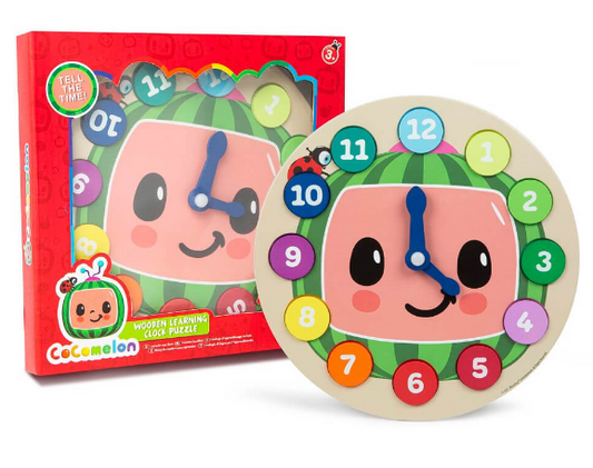 CoComelon Wooden Learning Clock Puzzle