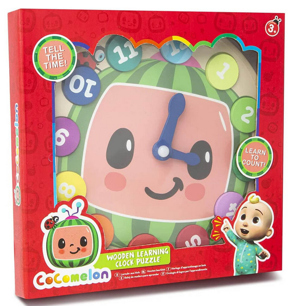 CoComelon Wooden Learning Clock Puzzle