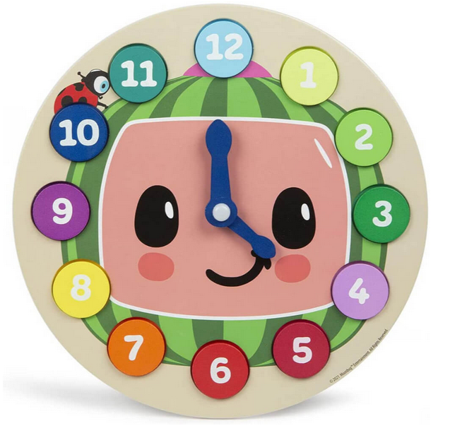 CoComelon Wooden Learning Clock Puzzle