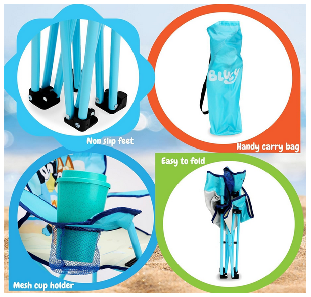 Bluey & Bingo Folding Chair With Carry Bag