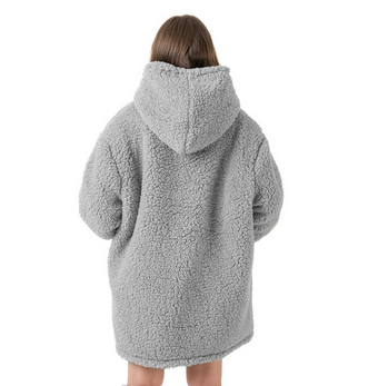 Oversized Thermal Teddy Snuggle Hoodie