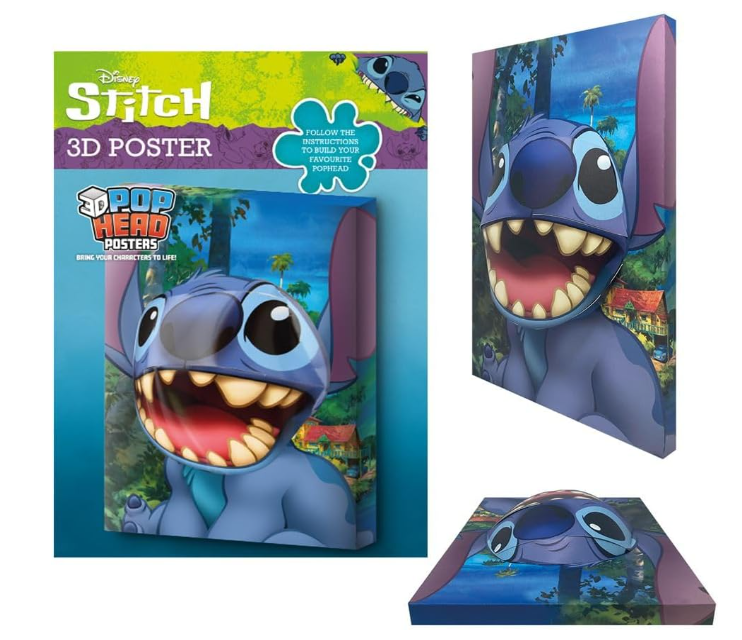 Stitch 3D Poster