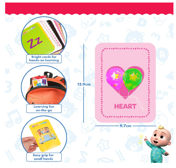 CoComelon 30 Learning Cards