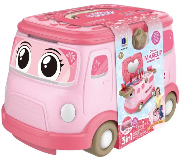 3 In 1 Ride On Make Up Bus