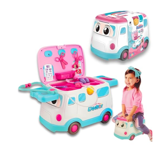 3 In 1 Ride On First Aid Doctor Bus