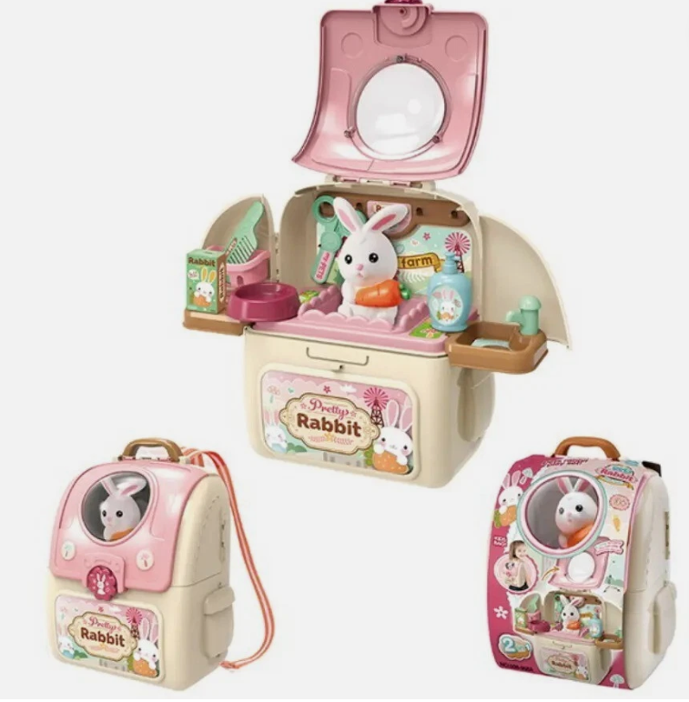 2 In 1 My Pets Bunny Backpack