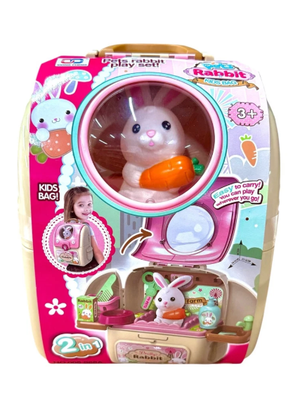2 In 1 My Pets Bunny Backpack