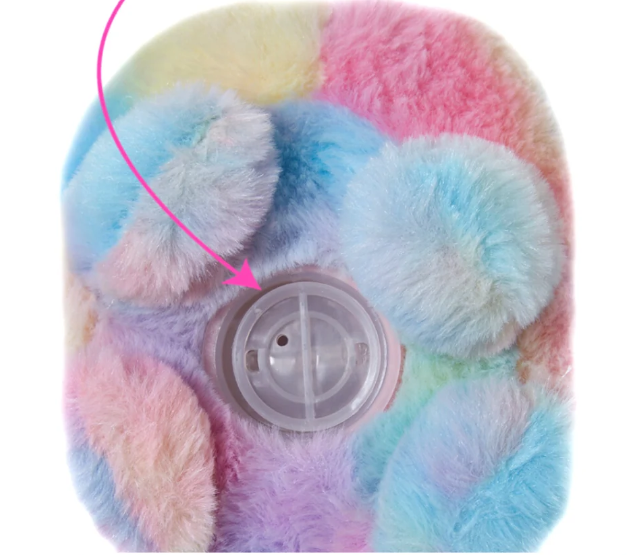 Rainbow Fluffy Piggy Bank