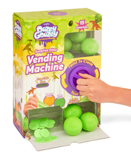 Toy Mania | Oozey Goozey Dino Slime Surprise Vending Machine