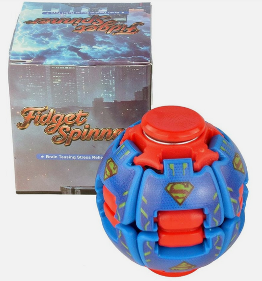 Superman Fidget Spinner Ball | Brain Teasing Stress Relief Toy | The Latest Craze!