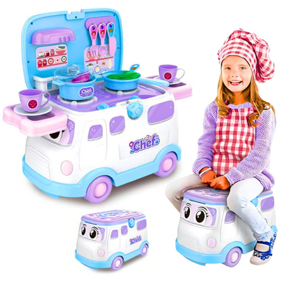 3 In 1 Ride On Chef Bus