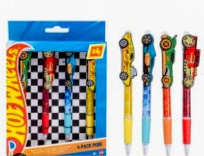 Hot Wheels 4-Pack Pens