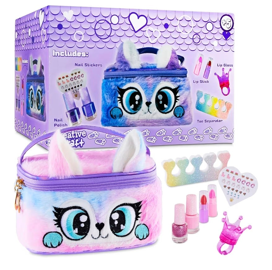 Kids Fluffy Cat Beauty & Makeup Set