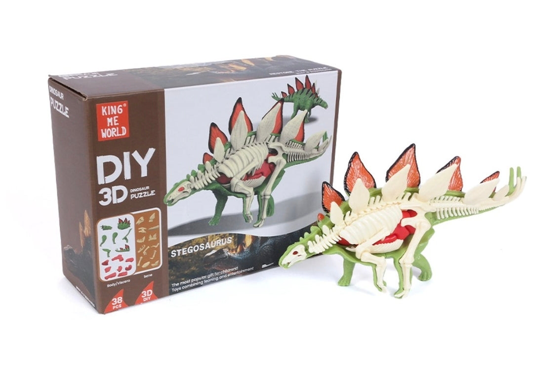 DIY 3D Stegosaurus Anatomy Puzzle