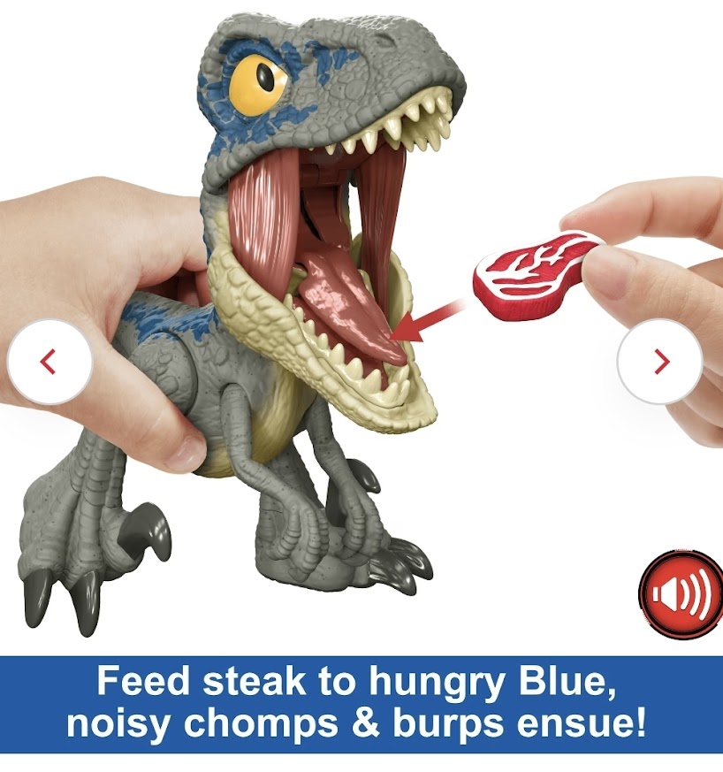 Jurassic World Hungry Blue the Raptor Interactive Figure
