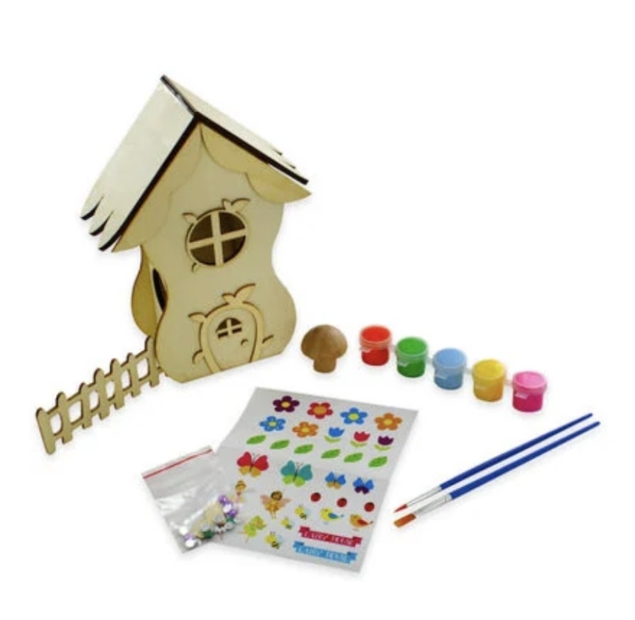 Paint Your Own Fairy Garden House