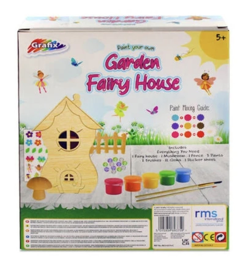 Paint Your Own Fairy Garden House