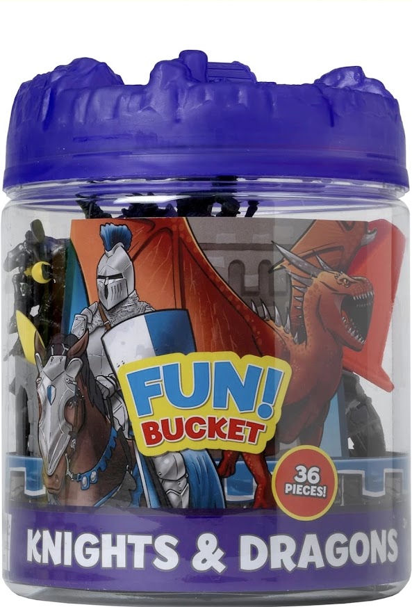 Fun Bucket Knights & Dragons 36pc Set