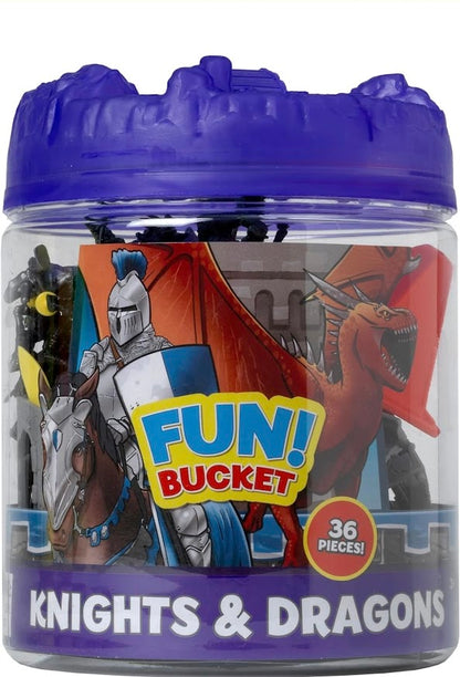 Fun Bucket Knights & Dragons 36pc Set