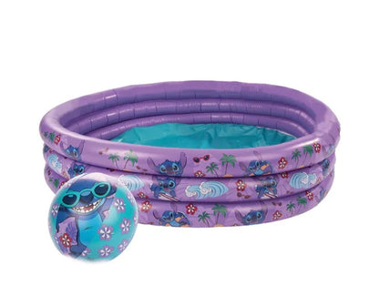 Stitch 3 Ring Paddling Pool & Beach Ball