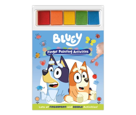Bluey Finger Painting Activity