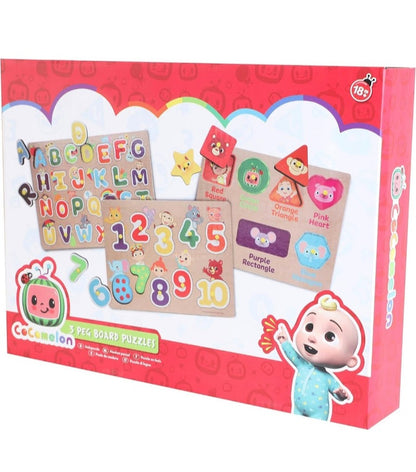 CoComelon 3 Peg Board Puzzles