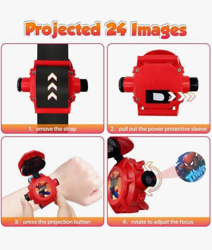 Spiderman Kids Projection Watch